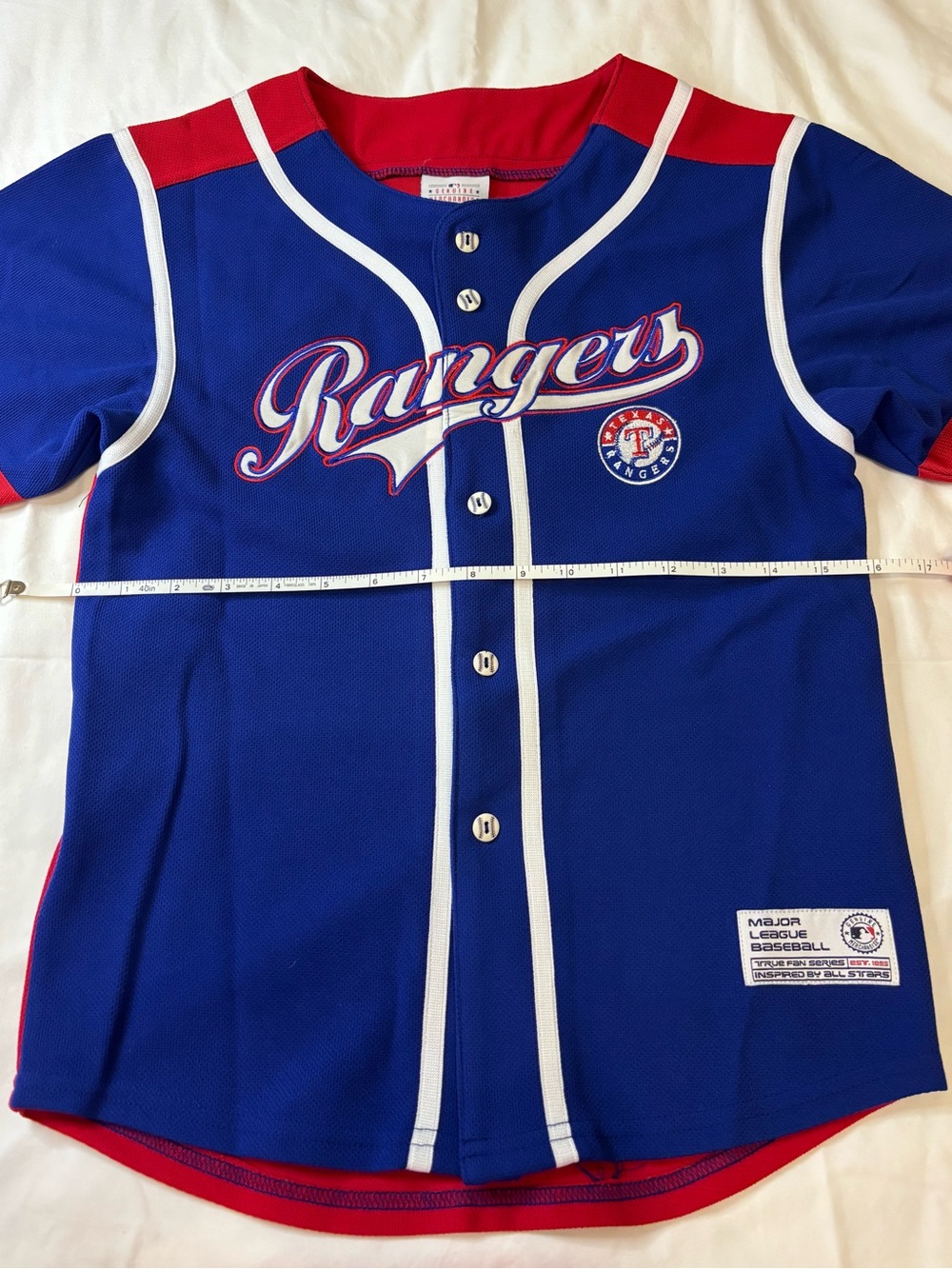 Texas Rangers MLB Jersey Youth L (7) True Fan